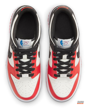 NK Leather Grained Colour-Block Trainer