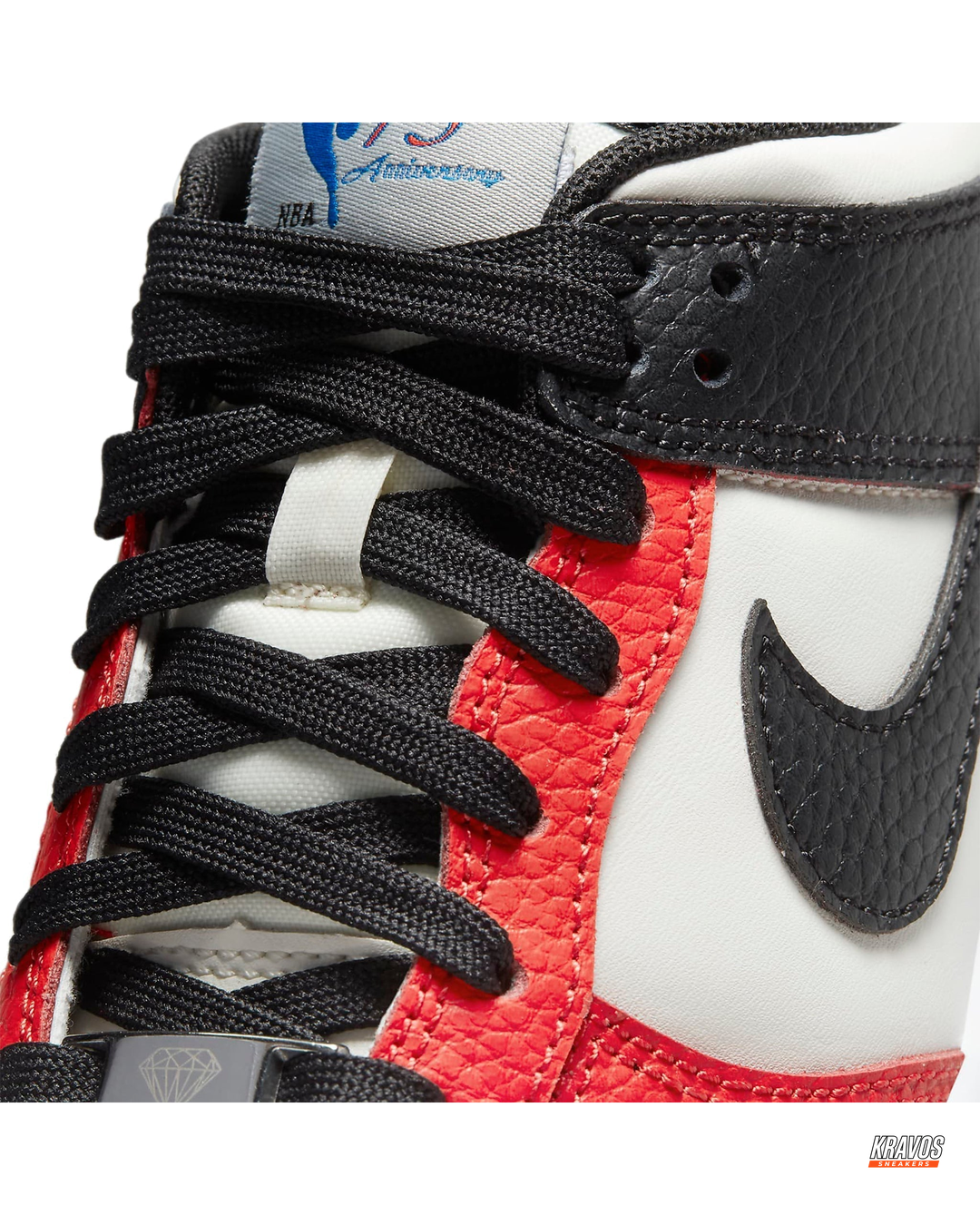 NK Leather Grained Colour-Block Trainer