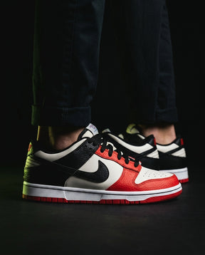 NK Leather Grained Colour-Block Trainer