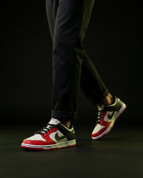 NK Leather Grained Colour-Block Trainer