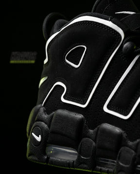 NK Leather Layered High-Top Trainer Black White