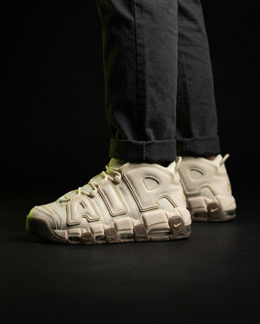 NK Leather Layered High-Top Trainer Cream Gum