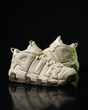 NK Leather Layered High-Top Trainer Cream Gum