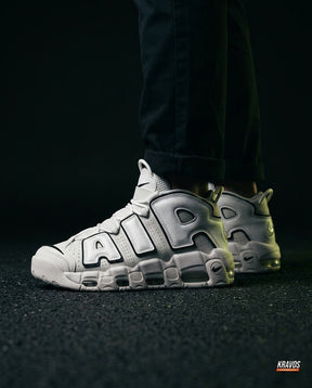 NK Leather Layered High-Top Trainer White Black