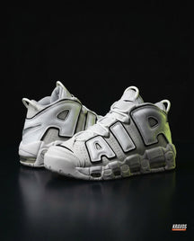 NK Leather Layered High-Top Trainer White Black