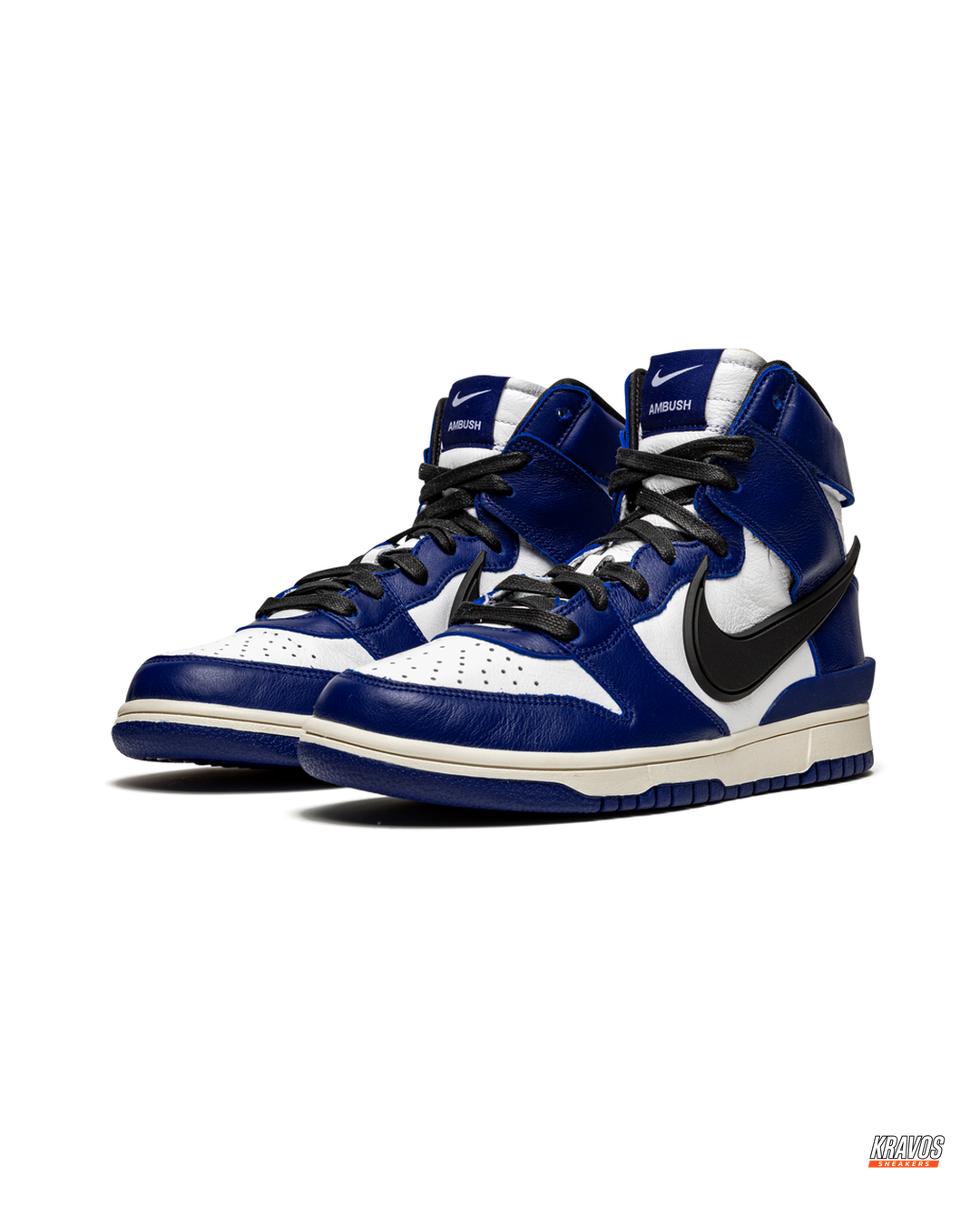 NK Leather Layered Panel High-Top