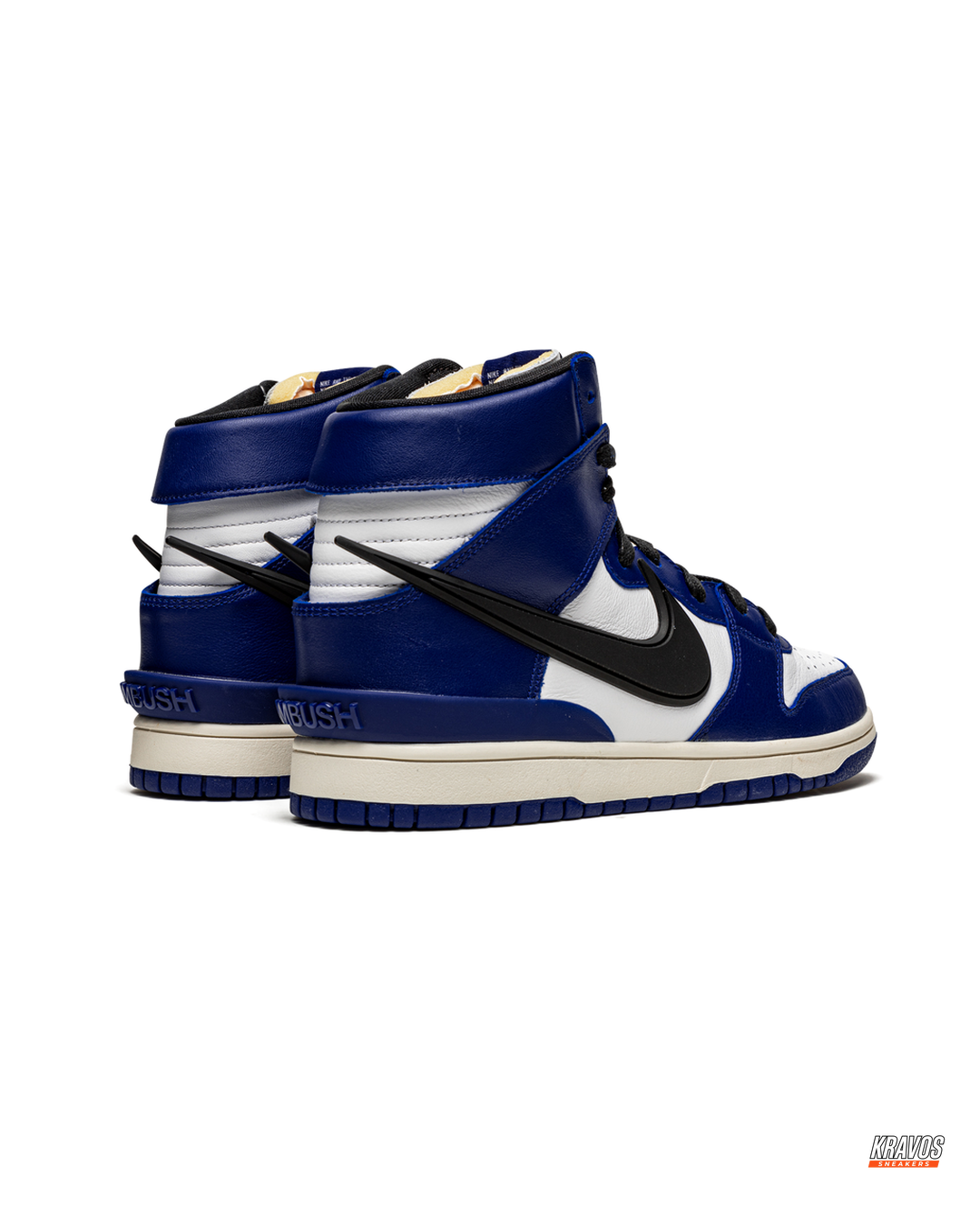 NK Leather Layered Panel High-Top