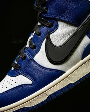 NK Leather Layered Panel High-Top Blue White Black