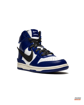 NK Leather Layered Panel High-Top