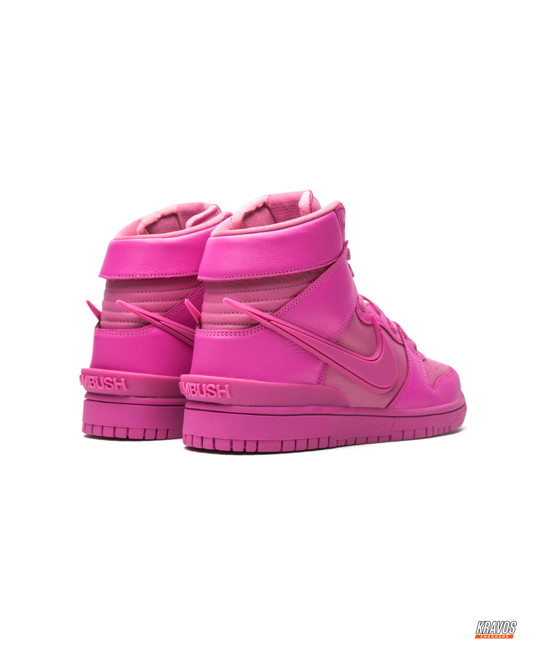 NK Leather Layered Panel High-Top