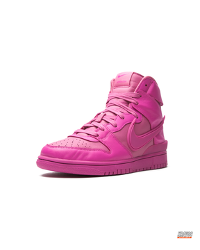 NK Leather Layered Panel High-Top