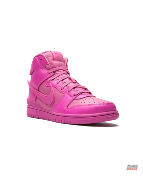 NK Leather Layered Panel High-Top