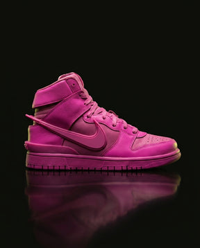 NK Leather Layered Panel High-Top