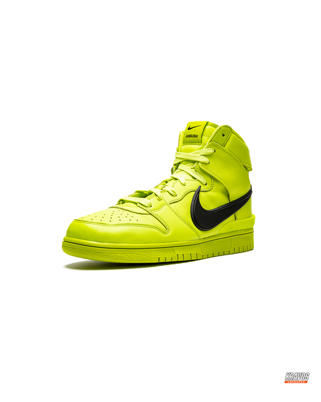 NK Leather Layered Panel High-Top