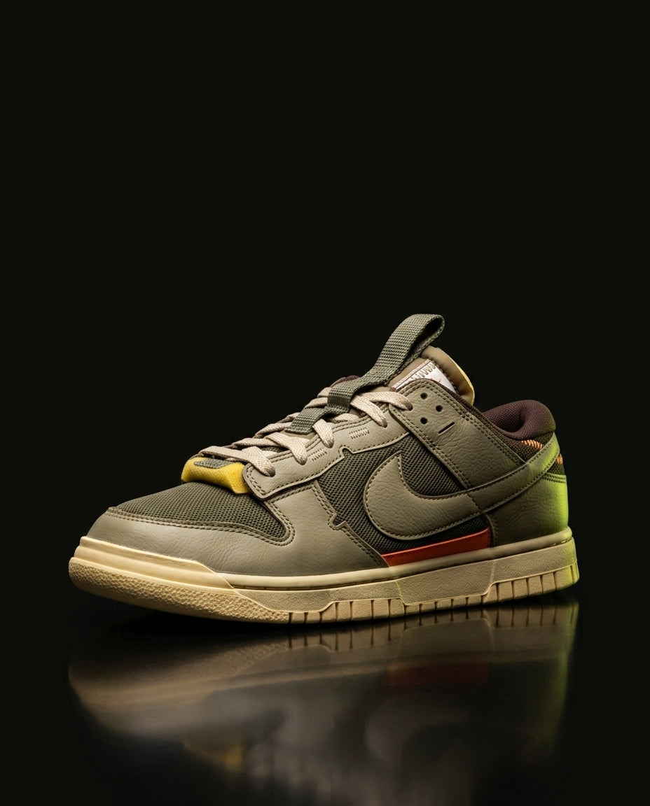 NK Leather Layered Panel Trainer