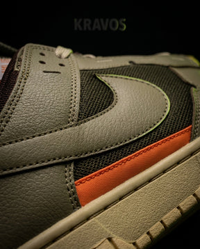 NK Leather Layered Panel Trainer