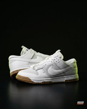 NK Leather Layered Panel Trainer White Gum