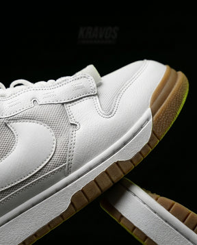 NK Leather Layered Panel Trainer White Gum