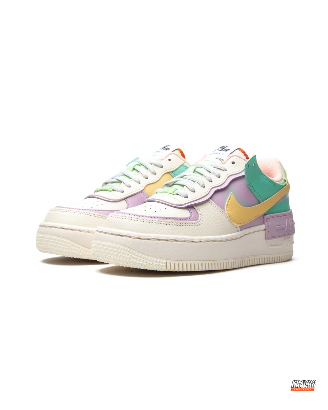 NK Leather Layered Platform Trainer