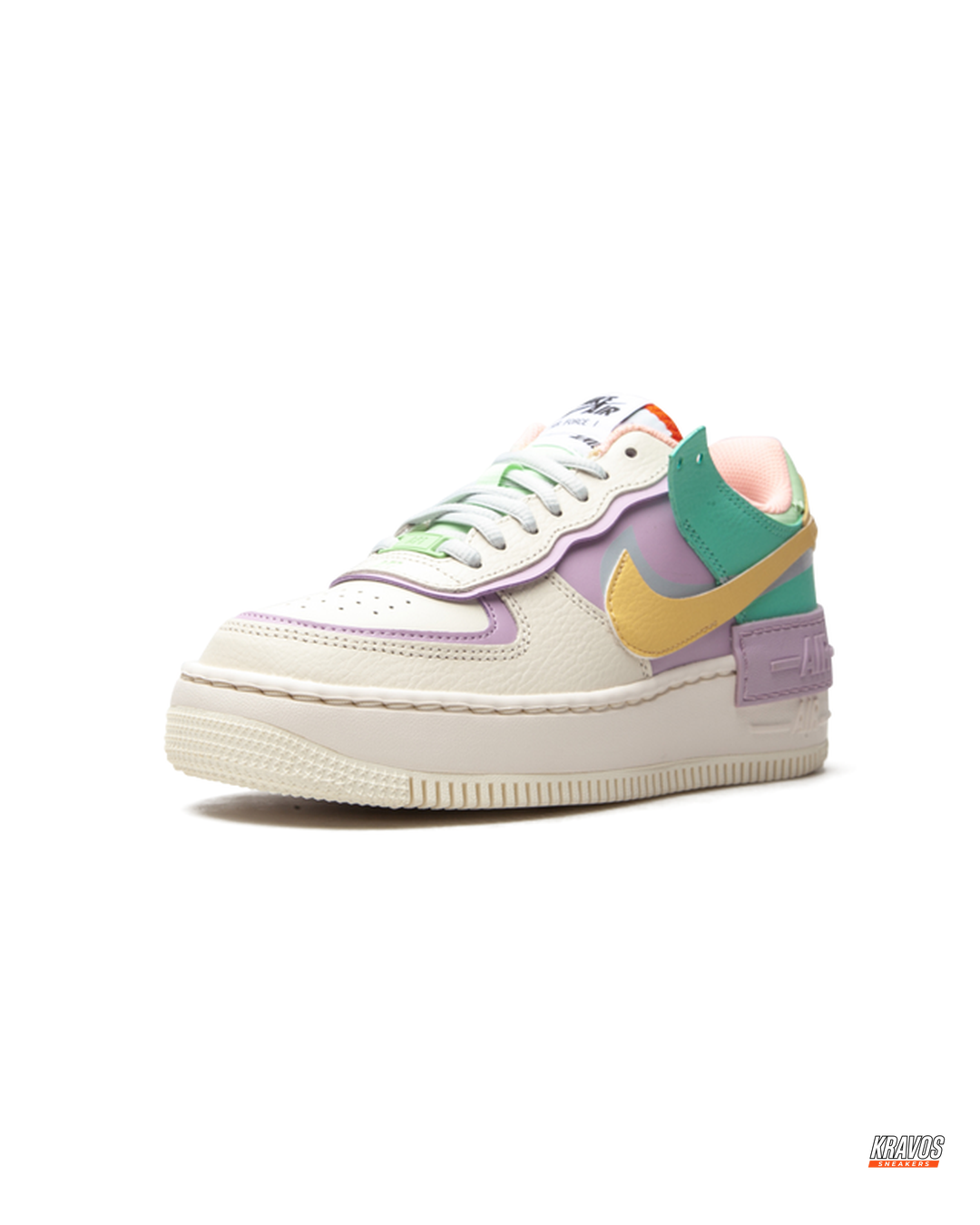 NK Leather Layered Platform Trainer