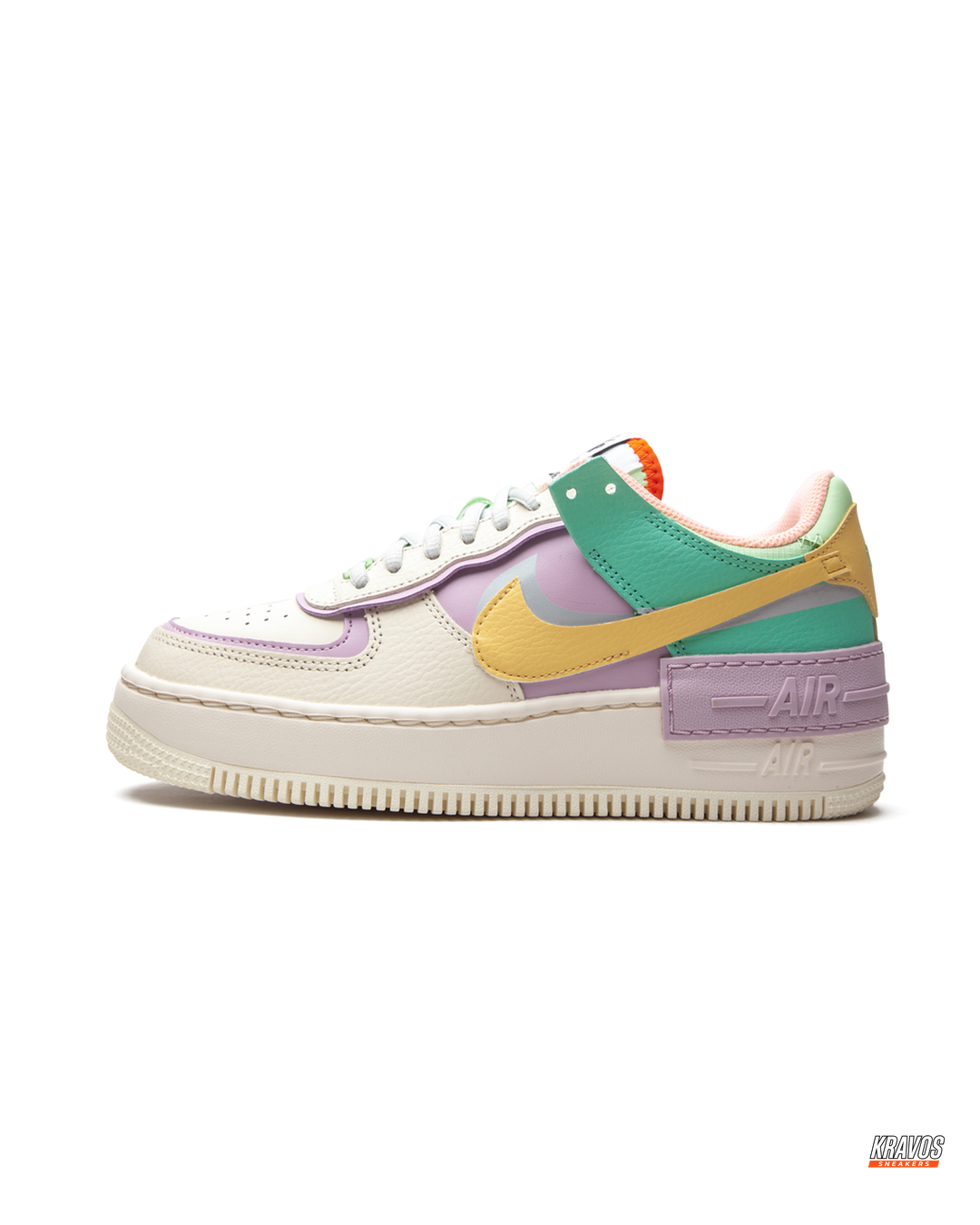 NK Leather Layered Platform Trainer