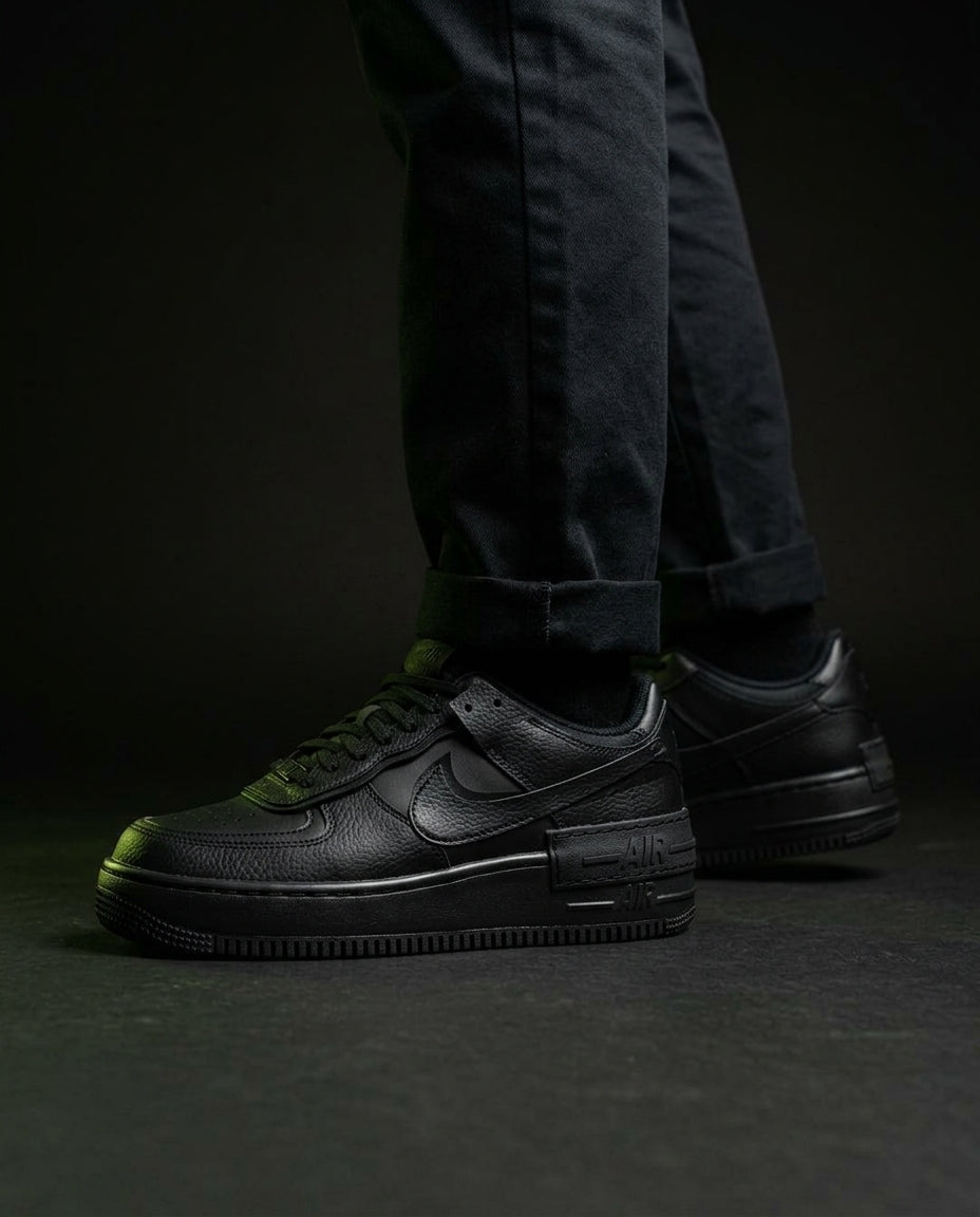 NK Leather Layered Platform Trainer