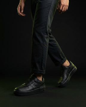 NK Leather Layered Platform Trainer