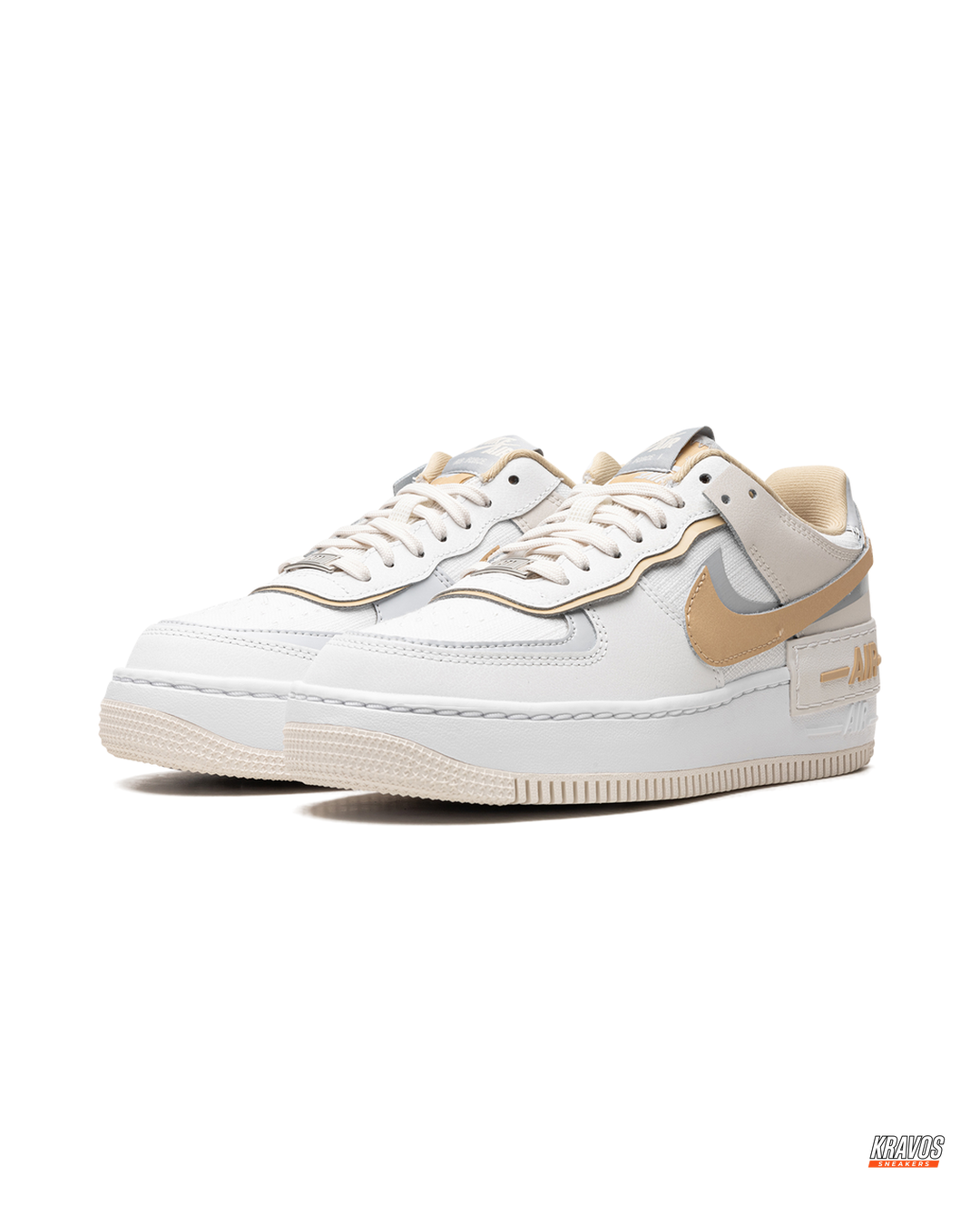 NK Leather Layered Platform Trainer