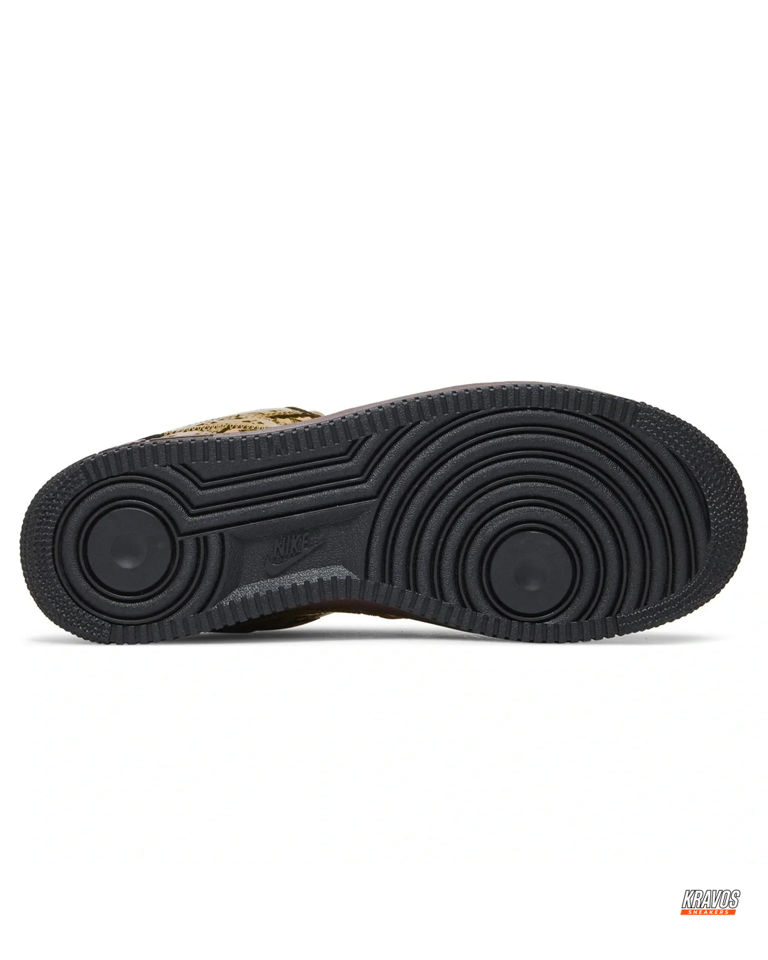 NK Leather Metallic Monogram Court Trainer