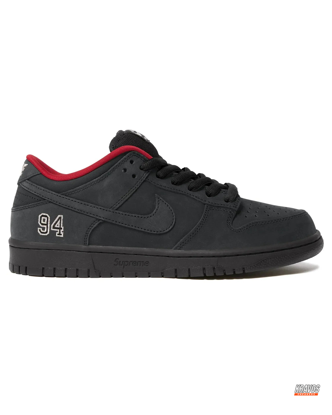 NK Leather Numbered-Patch Skate Trainer