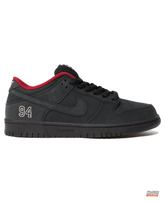 NK Leather Numbered-Patch Skate Trainer Triple Black #tripleblack