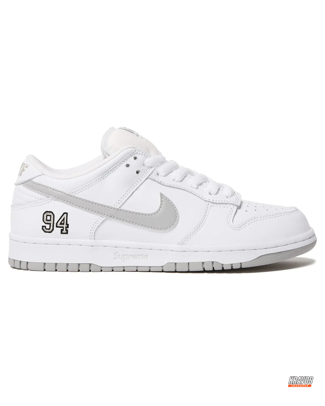 NK Leather Numbered-Patch Skate Trainer