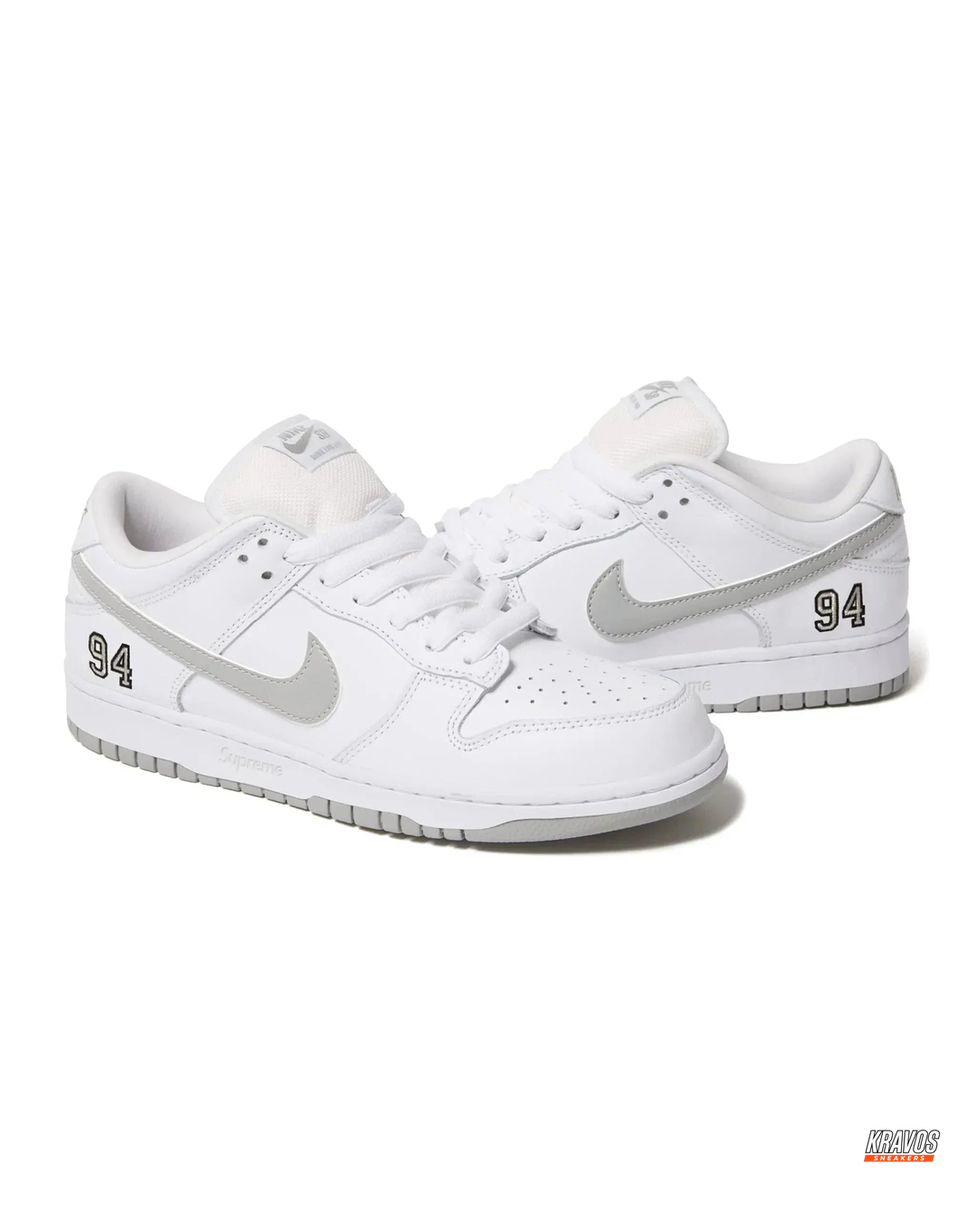 NK Leather Numbered-Patch Skate Trainer