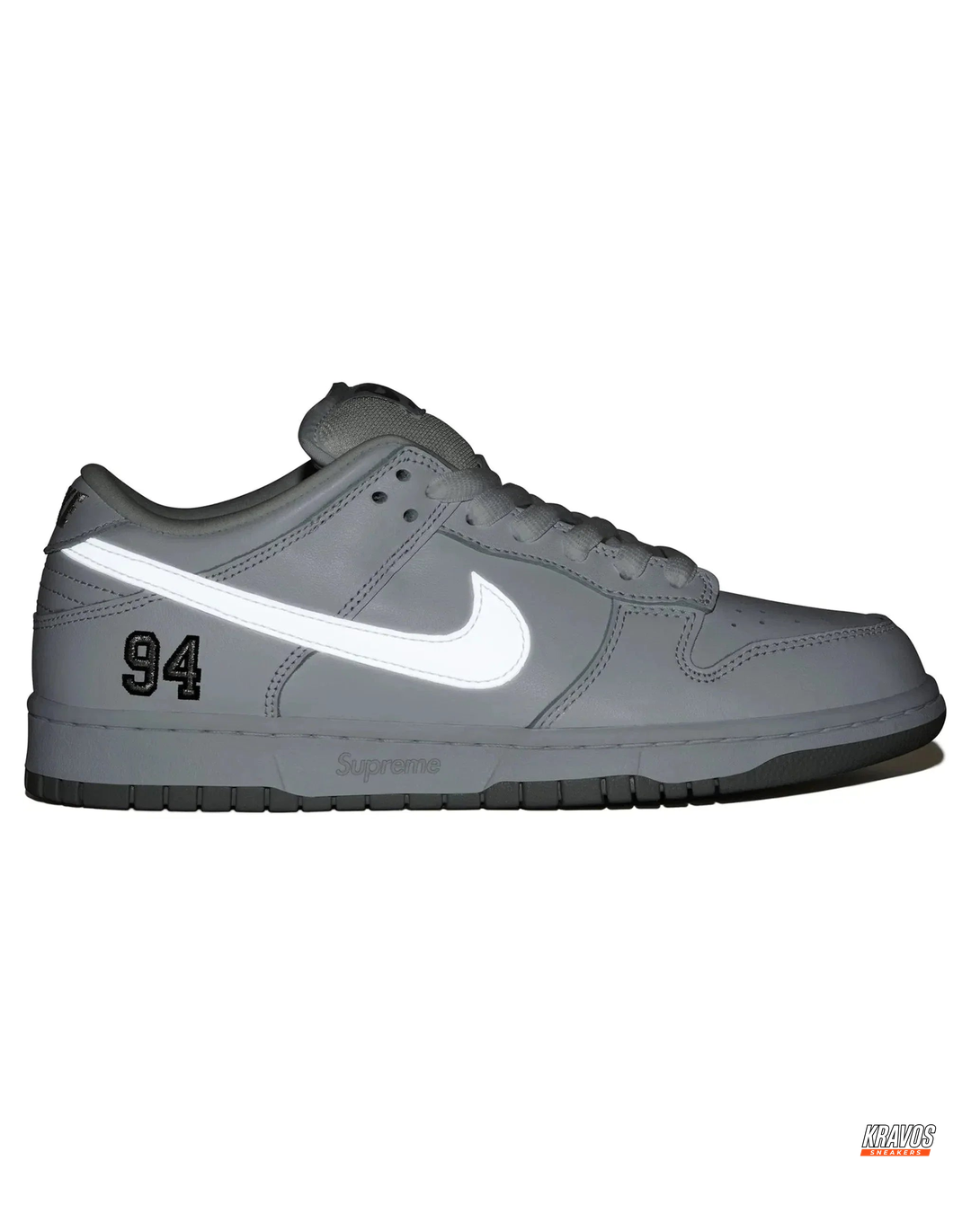 NK Leather Numbered-Patch Skate Trainer