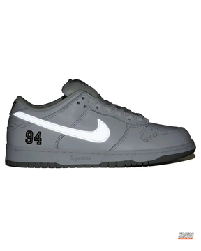 NK Leather Numbered-Patch Skate Trainer