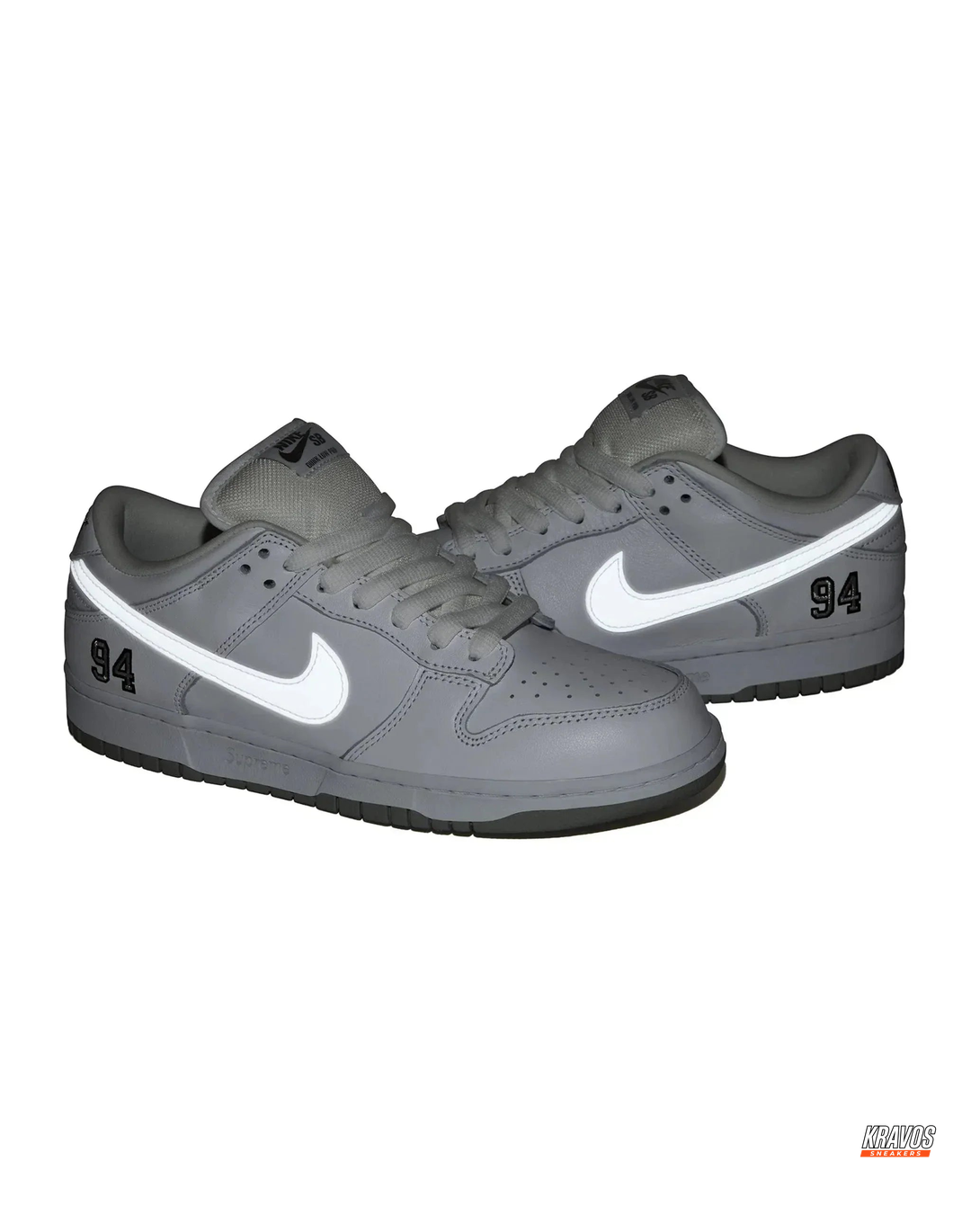 NK Leather Numbered-Patch Skate Trainer
