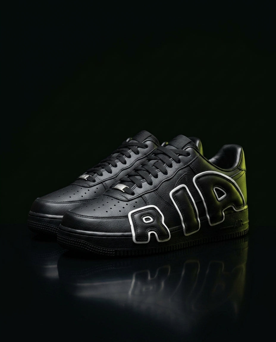 NK Leather Oversized Logo Trainer