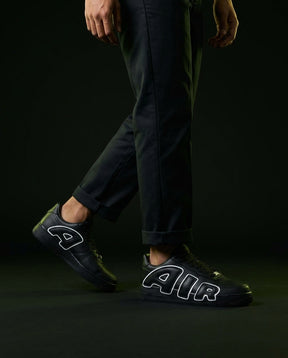 NK Leather Oversized Logo Trainer