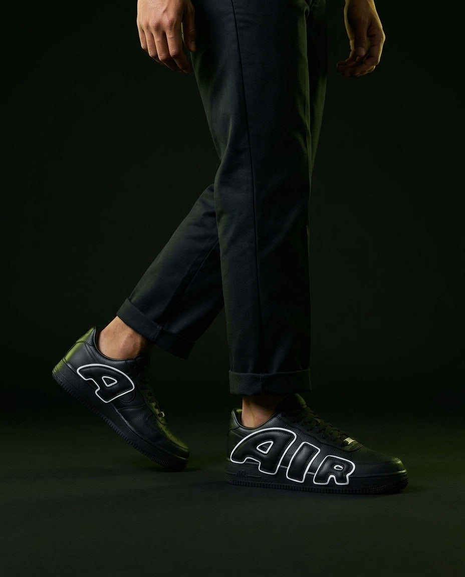 NK Leather Oversized Logo Trainer