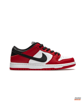 NK Leather Padded-Collar Skate Trainer Red Black White #redblackwhite