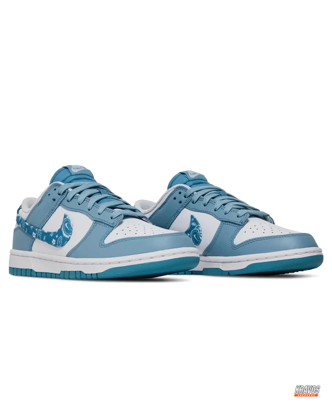 NK Leather Paisley Panelled Court Trainer