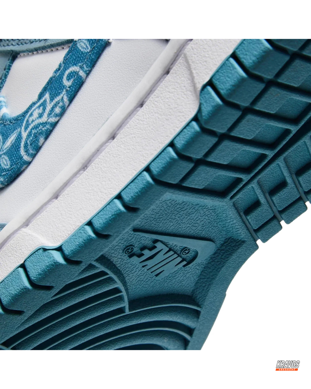 NK Leather Paisley Panelled Court Trainer