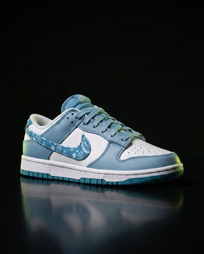 NK Leather Paisley Panelled Court Trainer