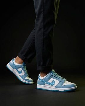 NK Leather Paisley Panelled Court Trainer