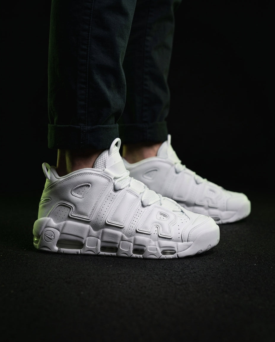 NK Leather Panelled Basketball Trainer