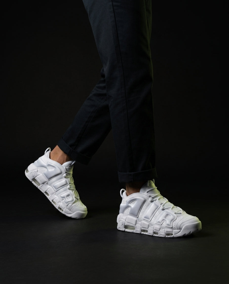 NK Leather Panelled Basketball Trainer
