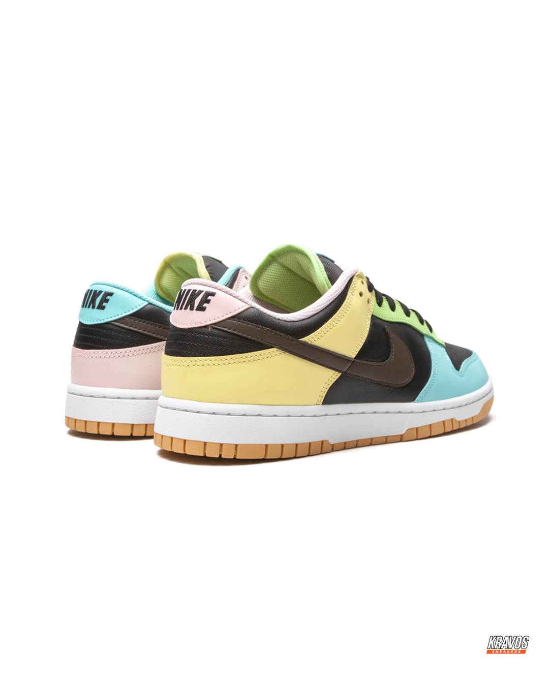 NK Leather Panelled Colour-Block Trainer
