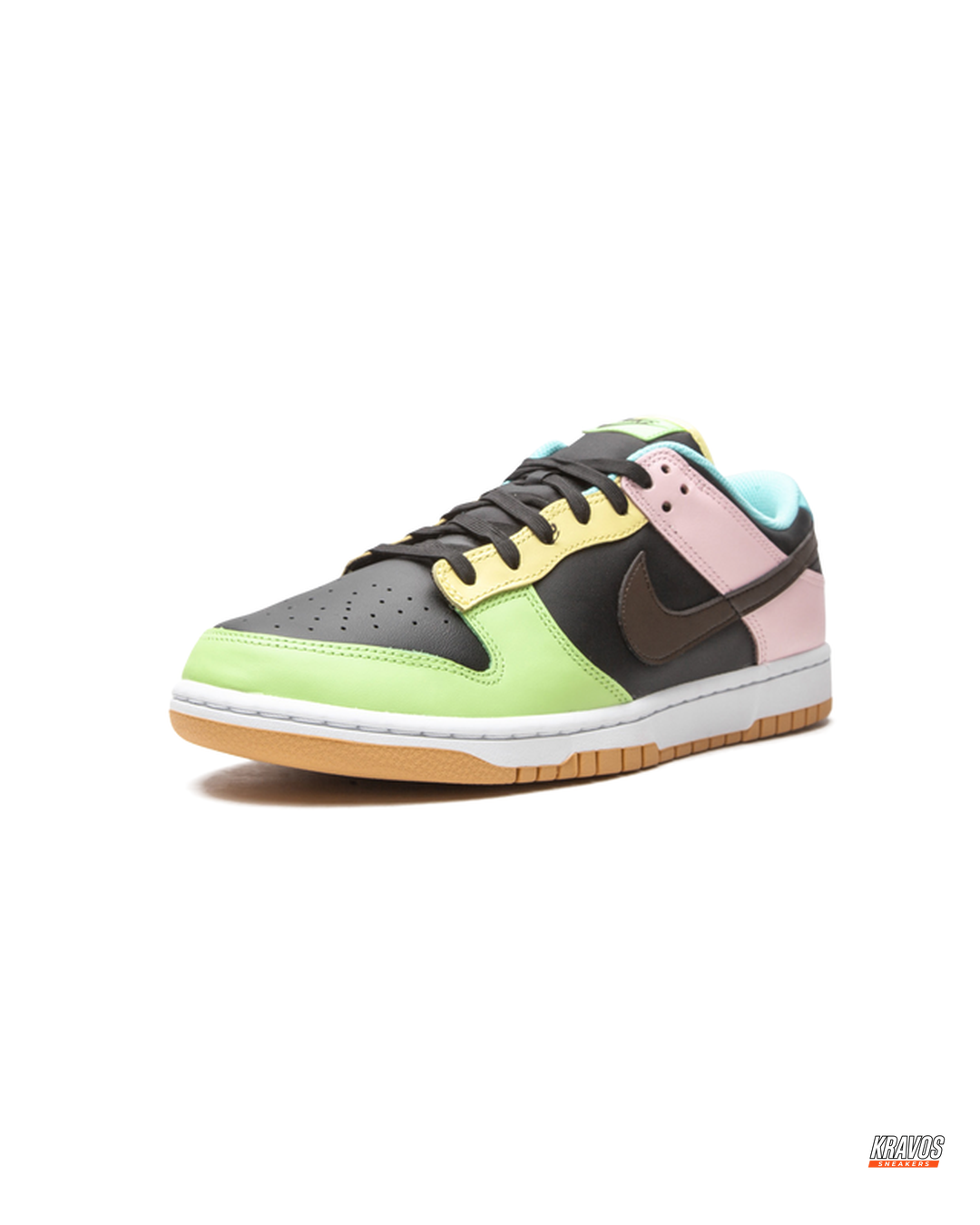 NK Leather Panelled Colour-Block Trainer