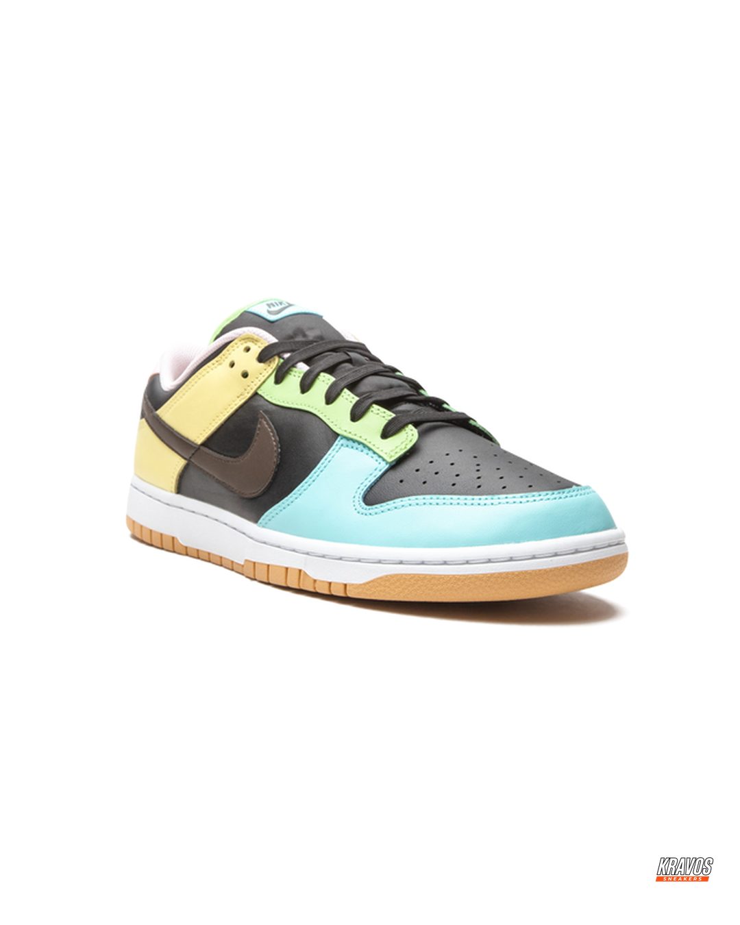 NK Leather Panelled Colour-Block Trainer