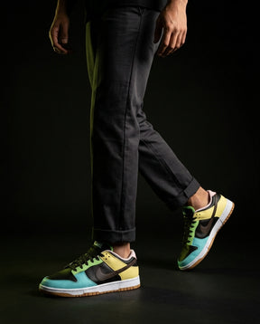 NK Leather Panelled Colour-Block Trainer